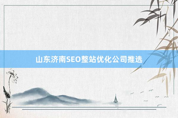 山东济南SEO整站优化公司推选